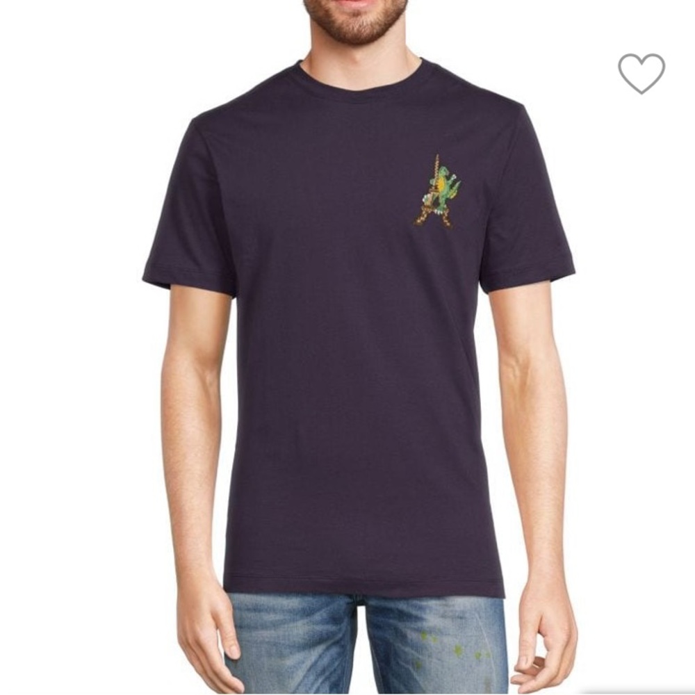 French Connection Pixel Dino Tee Size L
